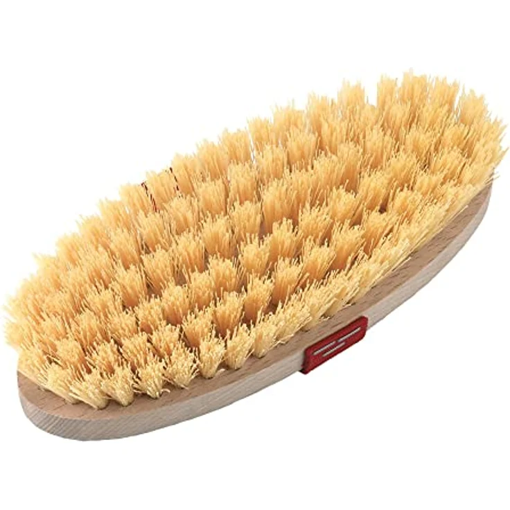 Kerbl Fellbürste Borstenkardätsche 24 cm x 10 cm 1819, (1-tlg), Tierfellpflege mit Polyamid-Borstenfeld, Holzrücken – Bild 2