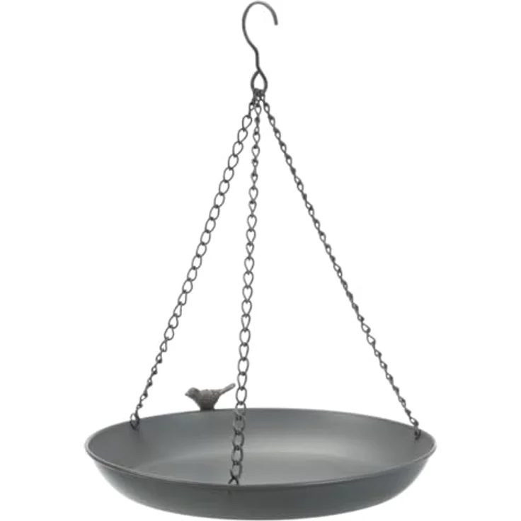 TRIXIE 55512 Vogeltränke/-Bad zum Aufhängen, Metall, 2.200 ml/ø 30 cm, grau – Bild 3
