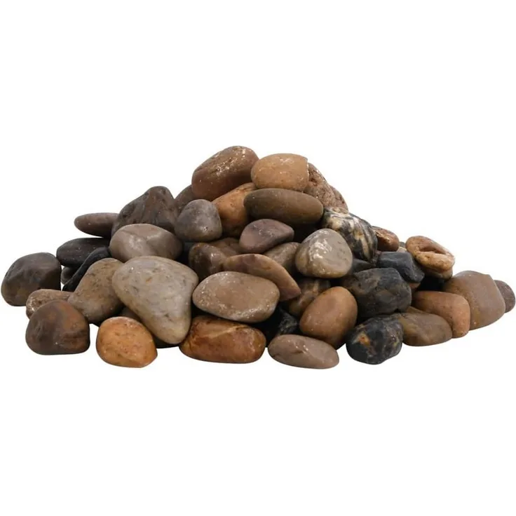 vidaXL Aquariendeko Polierte Kiesel, Mehrfarbig, 25 kg, 2-5 cm Grobkörnung, natürlich und dekorativ