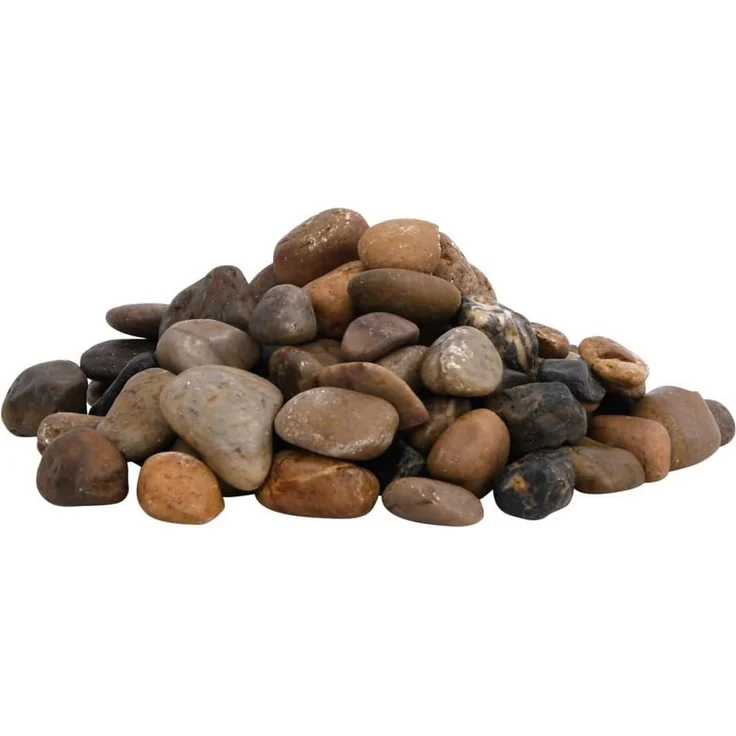 vidaXL Aquariendeko Polierte Kiesel, Mehrfarbig, 25 kg, 2-5 cm Grobkörnung, natürlich und dekorativ