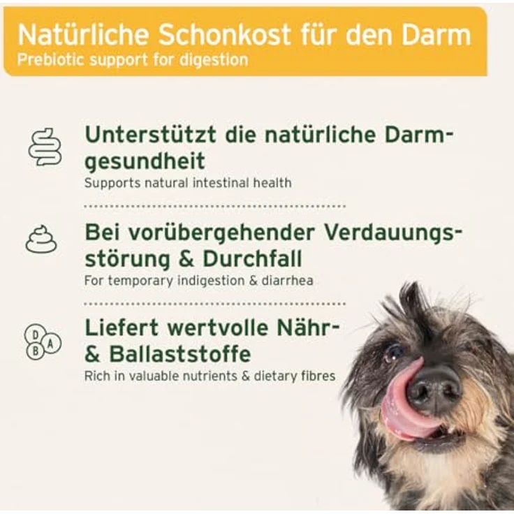 AniForte Bio Morosan Schonkost für Hunde bei Durchfall & Verdauungsstörungen, 6 x 100g - 100% BIO, natürliches Präbiotikum zur Unterstützung der Darmgesundheit und des Immunsystems – Bild 4