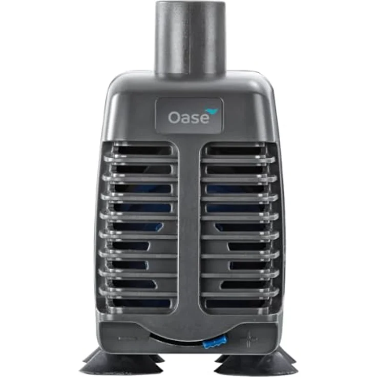 OASE 42656 OptiMax 1000 Aquarium Pumpe, regulierbarer Wasserdurchfluss bis 1000 l/h, für Süß- und Meerwasser, 12 W, einfache Fixierung mit Saughaltern – Bild 2