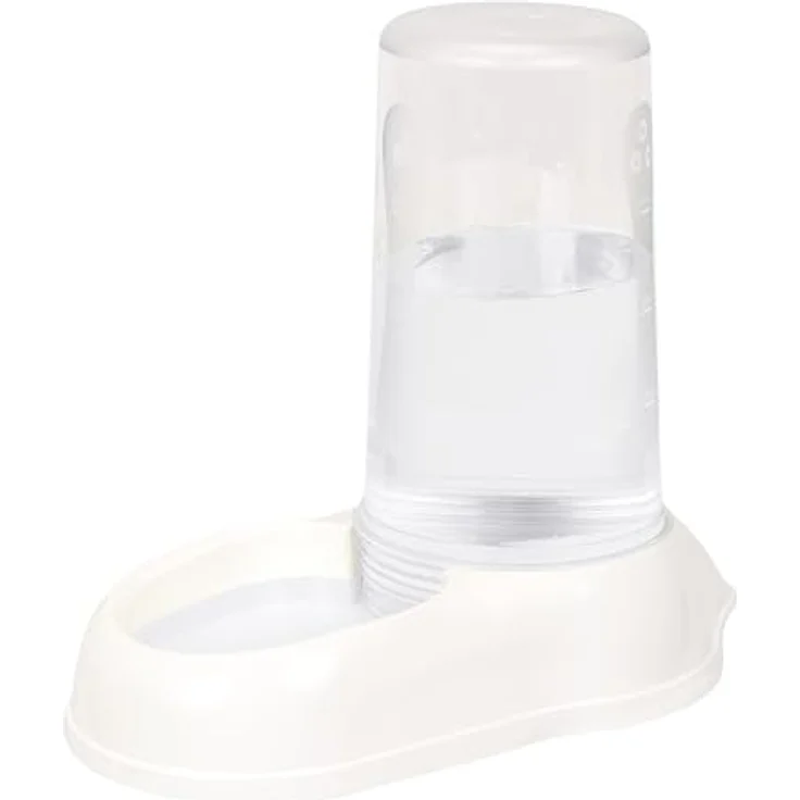 Ferplast AZIMUT 5500 Futter- oder Wasserspender für große Hunde, 5,5 Liter, rutschfester Boden, 23 x 41 x H 37,5 cm, Weiß – Bild 1