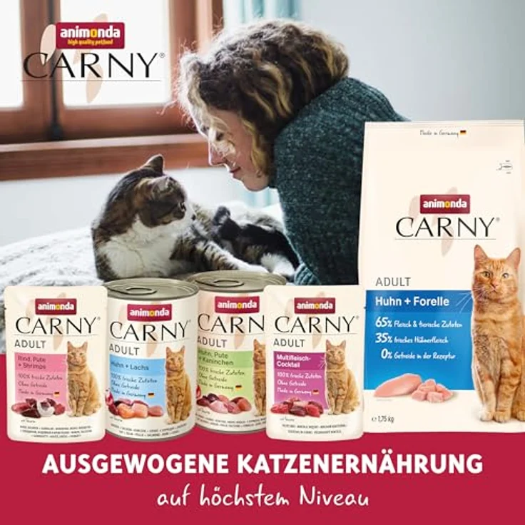 animonda Carny Kitten Variation, Nassfutter für Katzenkinder im 12er-Pack (12 x 200 g), getreidefrei und zuckerfrei mit 100 % frischen Zutaten – Bild 4
