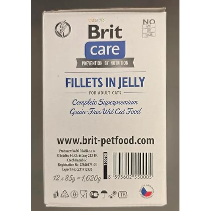 Brit Care Cat Flavour Box, Katzen-Nassfutter mit 4 Sorten in Gelee, 12x85g – Bild 5