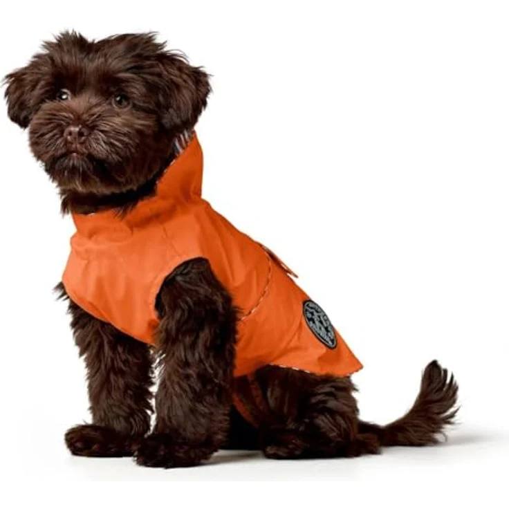 Hunter Tierbedarf Hunderegenmantel Hunde-Regenmantel Milford orange, klassisches Design, waschbar bei 30 °C, wasserfestes Material – Bild 10