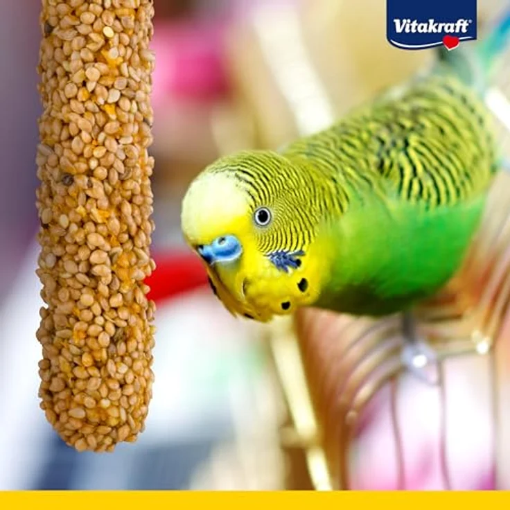 Vitakraft Kräcker Großsittich, 2 x 2 Sticks Honig & Eukalyptus, ergänzendes Vogelfutter mit wertvollen Vitaminen, zuckerfreie Rezeptur, 180 g – Bild 7