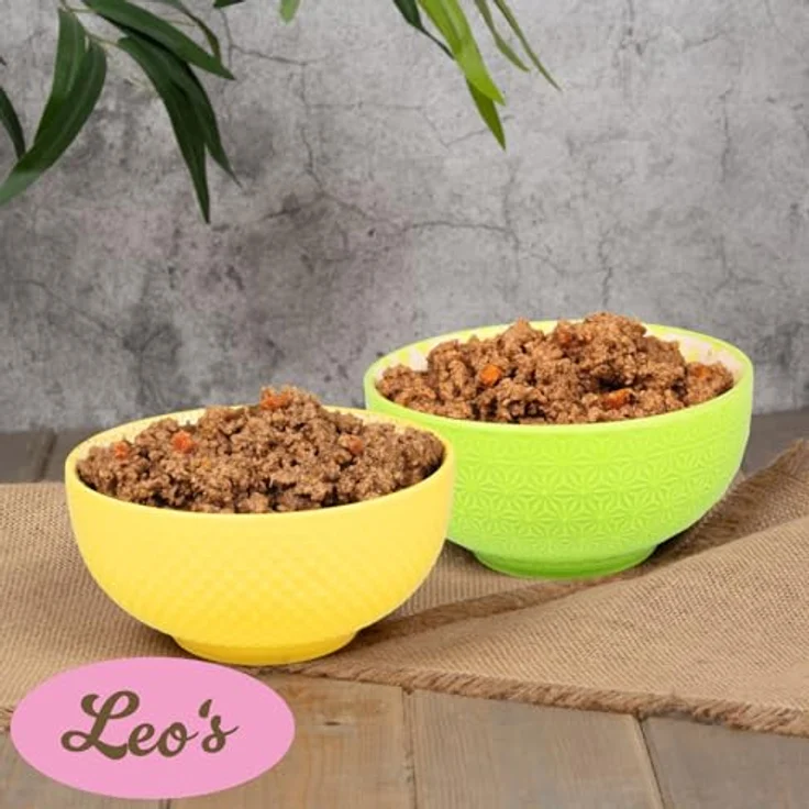 Lyra Pet Lecker.Pet® 18 x 400 g Katzenfutter Nassfutter Mix, Balu's, Emily's & Leo's Fleischmahlzeit ohne Zusatzstoffe, reich an Proteinen, Made in Germany – Bild 4