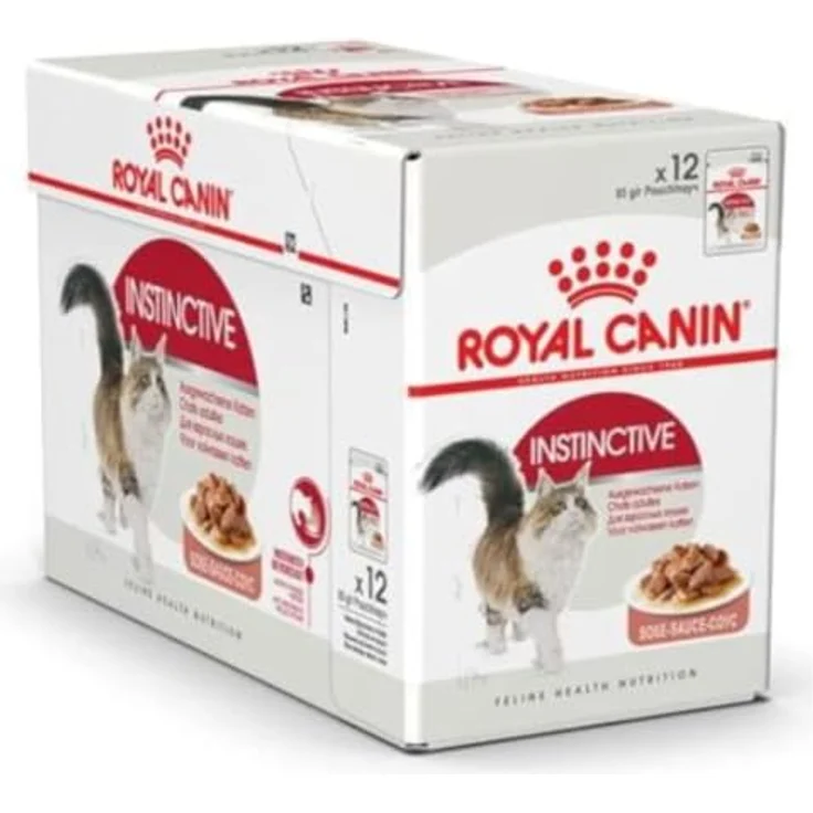 Royal Canin Instinctive in Soße, Katzen-Nassfutter, Sparpaket 24 x 85 g, für wählerische Katzen, optimale Nährstoffstrukturen, unterstützt gesunde Harnwege – Bild 1