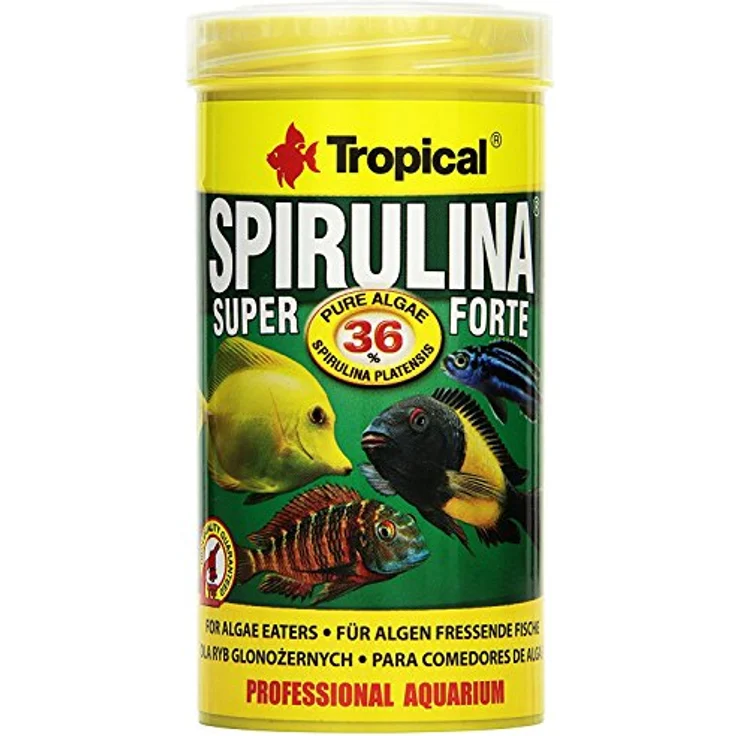 Tropical TR Super Spirulina Forte, Fischfutter mit 36% Proteinanteil, 250 ml/50 g – Bild 1