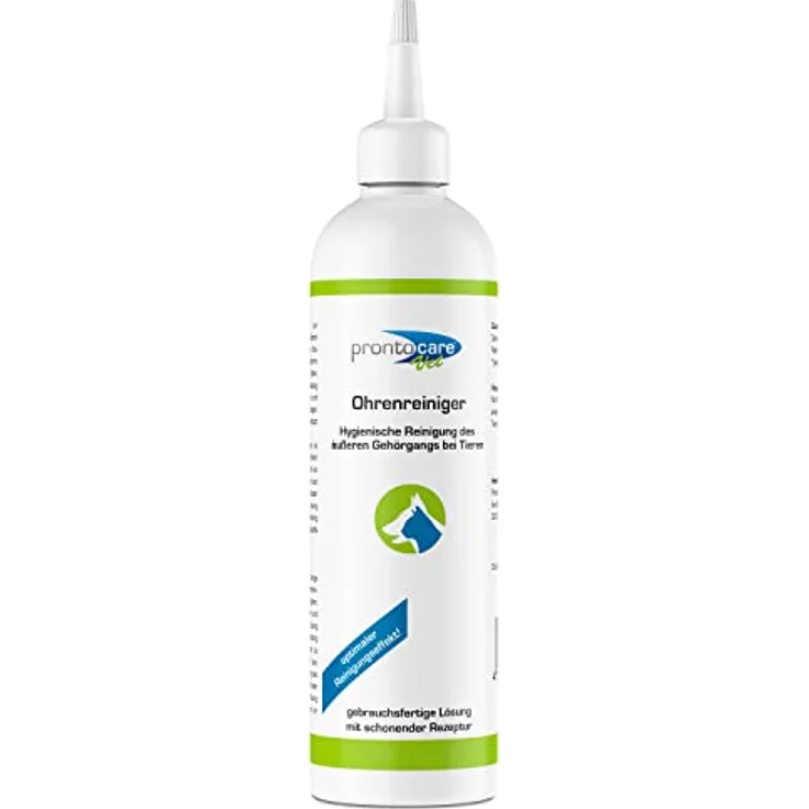 Prontocare-Vet Ohrenreiniger 250ml für Hunde und Katzen | Innovative Formel zur Schmerzlinderung und effektiven Ohrreinigung