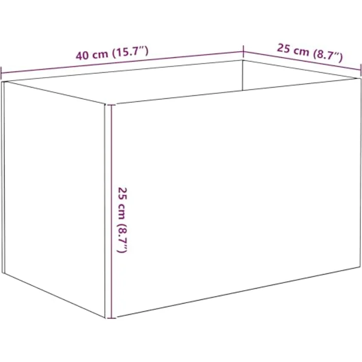 vidaXL Aquarium mit Speicher, Transparent 40 x 25 x 25 cm, modernes Glasdesign für Zuhause oder Büro, pflegeleicht und robust – Bild 3