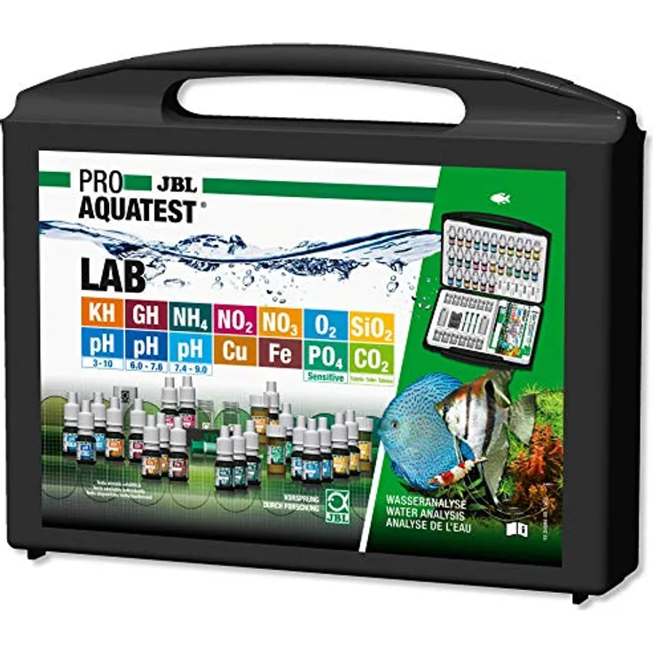 JBL Proaqua Test Lab, Wassertest-Kit für die Pflege von Fischliebhabern, 200 g