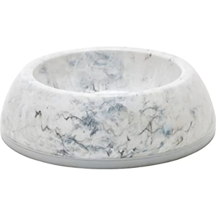 Savic Delice Marble Look, Hundefutternapf mit 1,2 l Inhalt, Ø 19 cm, rutschfest und spülmaschinenfest, marmorgrau – Bild 2