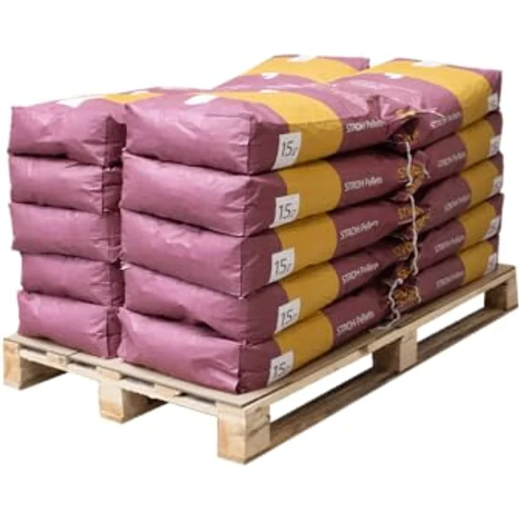 STROY Strohpellets Einstreu für Tierhaltung, organisch und extrem saugstark, 300 kg (20 x 15 kg Säcke) – Bild 2