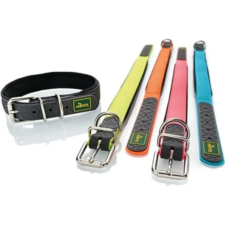 Hunter Hunde-Halsband Convenience Comfort neon-gelb M-L – Bild 4
