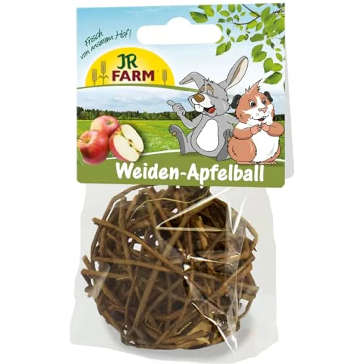 JR FARM Weiden-Apfelball, natürlicher Snack aus unbehandelter Weide mit vitaminreichen Äpfeln, 15g