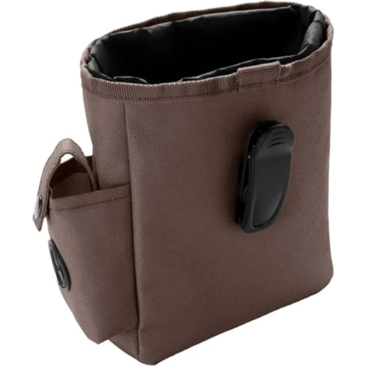 Hunter Tierbedarf Leckerlibeutel Gürteltasche Tyra, wasserdicht, braun, mit Kotbeutelspender und Kordelzug, Größe ca. 17 x 14 cm – Bild 2
