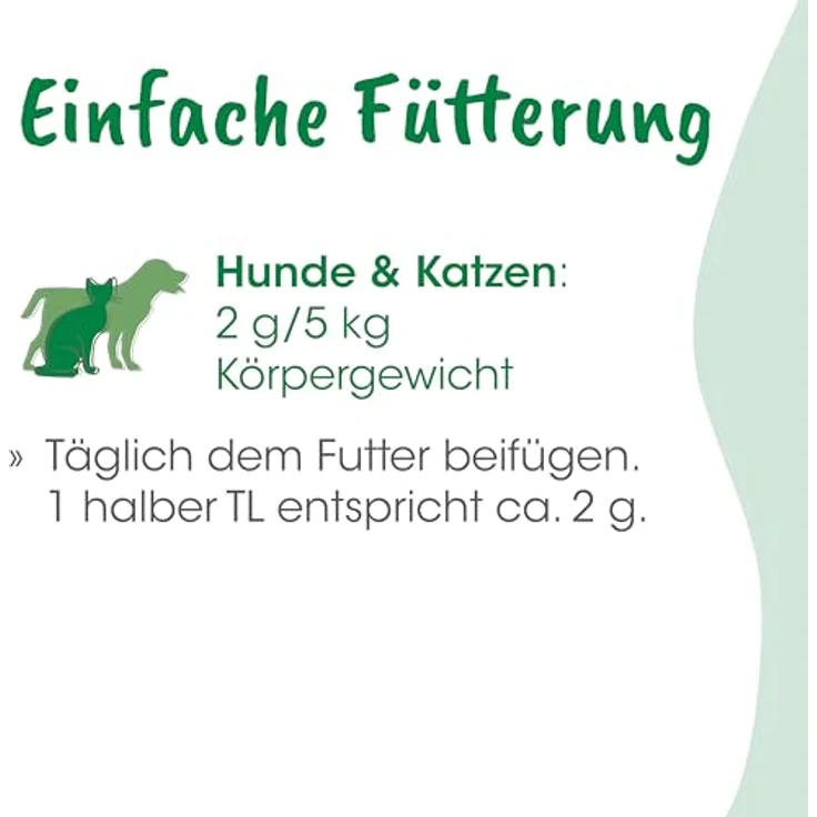 cdVet MicroMineral plus, Ergänzungsfuttermittel für Hunde und Katzen mit Bio-Moringa und natürlichen Eisenquellen, 1 kg Packung – Bild 5