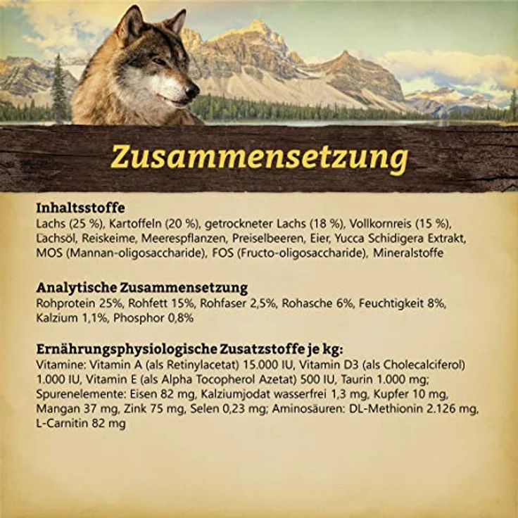 WOLFSBLUT Alaska Salmon Trockenfutter für Hunde, 12,5 kg, mit frischem Lachs und ohne Getreide – Bild 3
