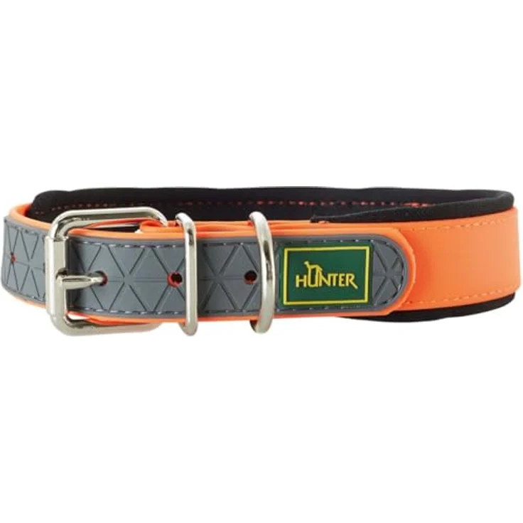 Hunter Hunde-Halsband Convenience Comfort neon-orange L – Bild 2