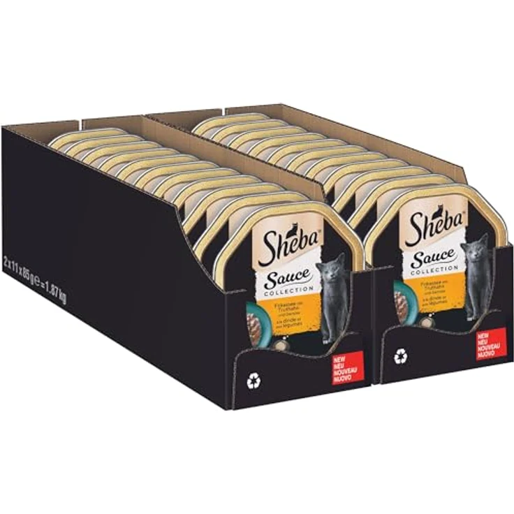 Sheba Katzennassfutter, Sauce Collection Frikassee mit Truthahn und Gemüse, 2 x 11 x 85g, ohne künstliche Farb- oder Konservierungsstoffe – Bild 4