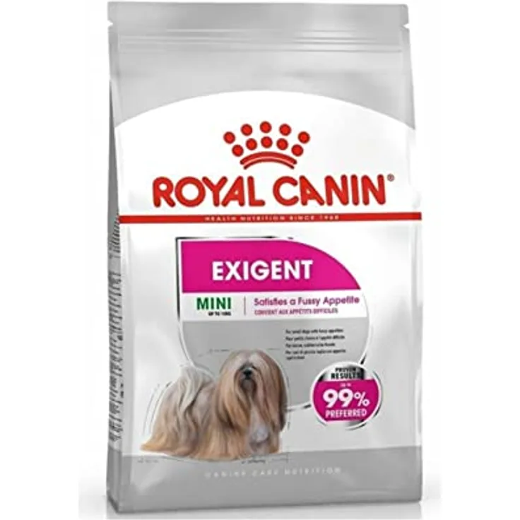 Royal Canin Exigent Mini, Hundefutter für wählerische Hunde bis 10 kg, 3 kg, knusprige Kroketten mit schmackhafter Füllung