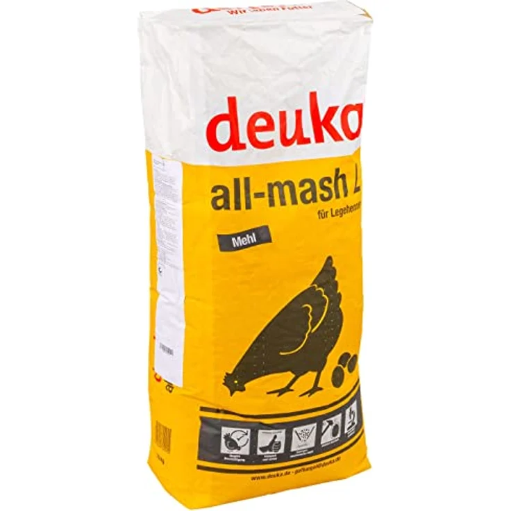 deuka Deuka All-Mash L Mehl 25 kg Legemehl und Körnerfutter für Geflügel, ausgewogene Mischung – Bild 1