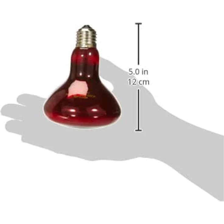 Trixie 76098 Infrarot Wärme-Spotlampe, 150 W, ideal für Terrarien, ø 95 x 130 mm, schwarz – Bild 3