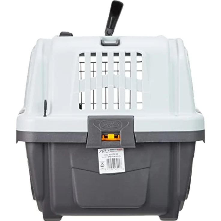 Nobby Hunde-Transportbox Skudo Open grau für Hunde, doppelte Öffnungsmöglichkeit – Bild 5
