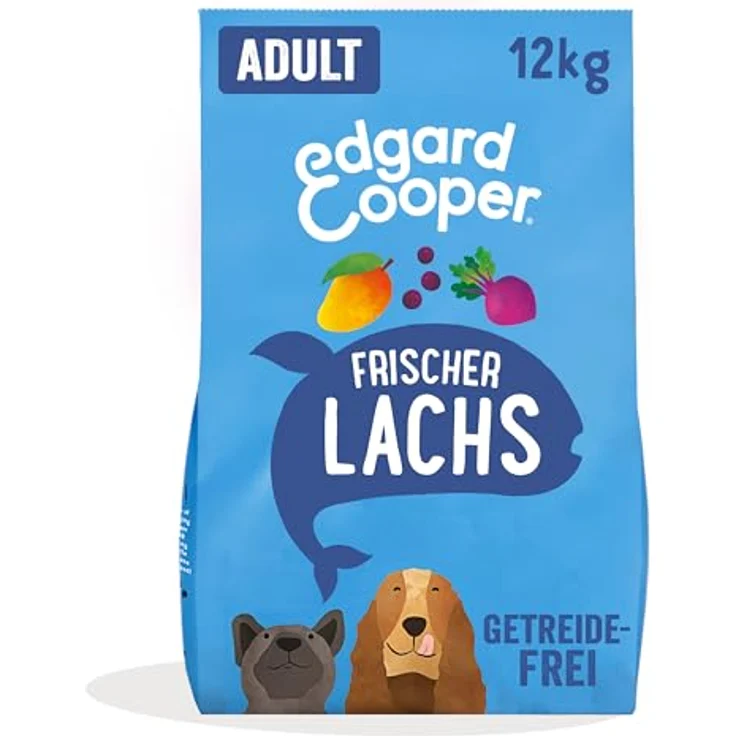 Edgard & Cooper Frischer norwegischer Lachs, Hunde-Trockenfutter, getreidefrei, 2x12kg mit hochwertigem Protein und Omega 3 – Bild 1