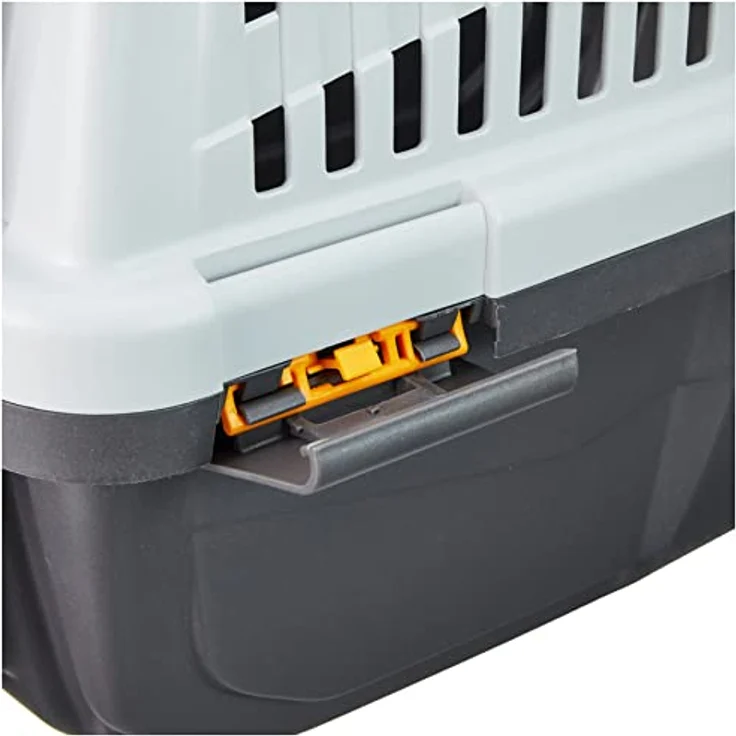 Nobby Hunde-Transportbox Skudo Open grau für Hunde, doppelte Öffnungsmöglichkeit – Bild 6