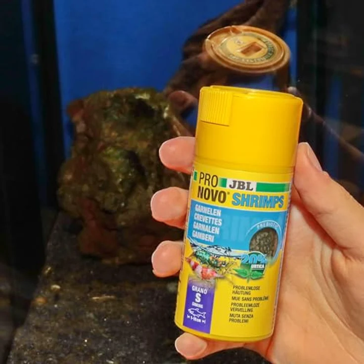 JBL PRONOVO SHRIMPS GRANO S, Prebiotisches Garnelenfutter mit Astaxanthin für kräftige Farben, 100ml CLICK-Dose – Bild 5