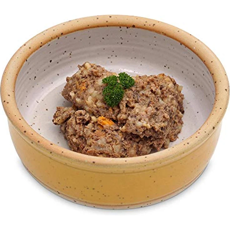 napani Hennies Topf Bio Nassfutter für Hunde, mit Huhn, Naturreis & Süßkartoffeln, purinarm, 1 x 400g – Bild 2