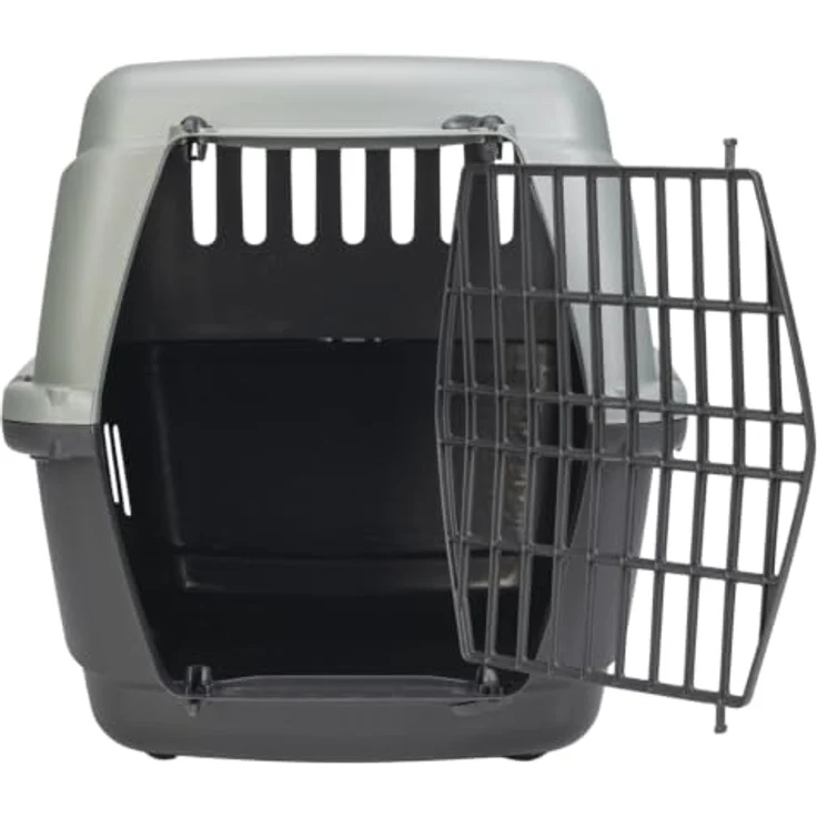 Karlie Hunde-Transportbox Gipsy, Transportbox für Hunde, grau/blau, Größe L (58 x 38 x 38 cm) – Bild 3