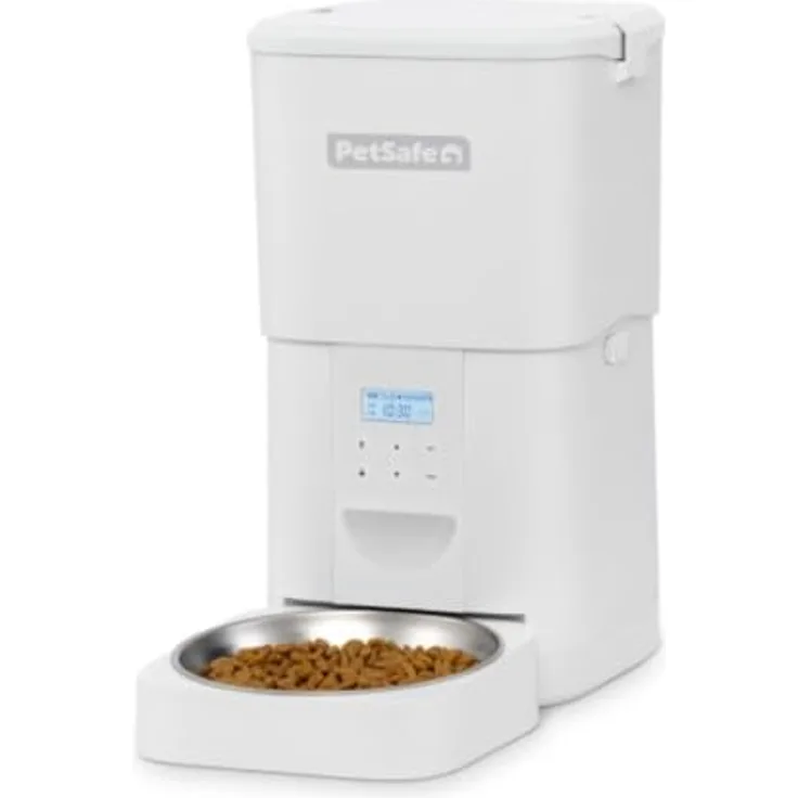 PetSafe FlexFeed Futterautomat, 2 L – Automatischer Futterspender mit Portionskontrolle und 8 Mahlzeiten pro Tag für Hunde und Katzen