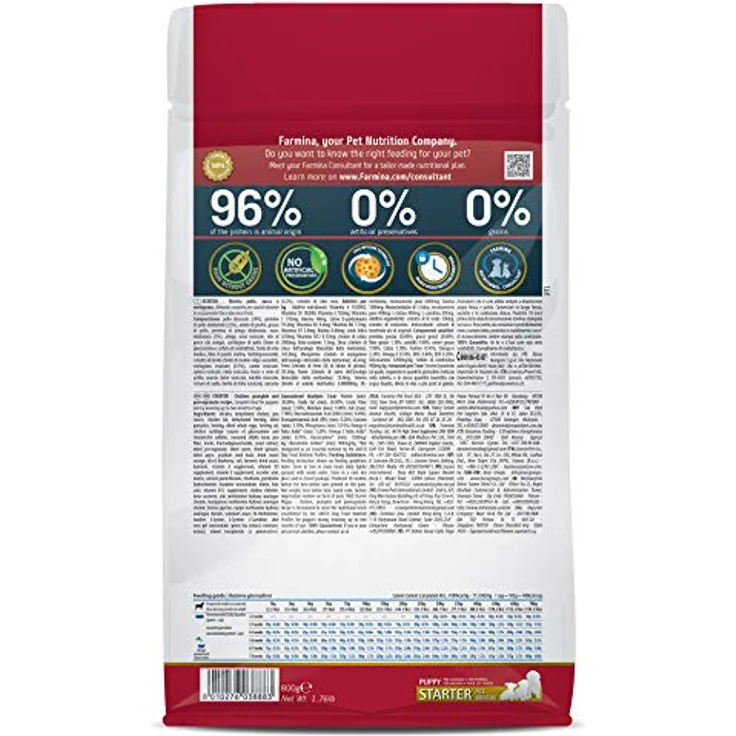 Farmina N&D Pumpkin Puppy Pellets Hundefutter, Trockenfutter mit Hähnchen und Granatapfel, ohne Mais, 800 g – Bild 2