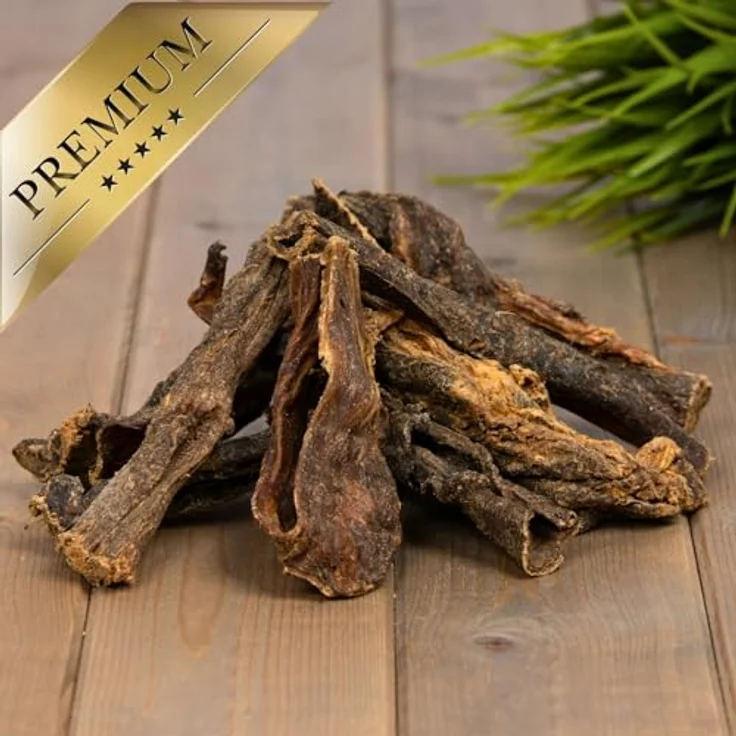 Lyra Pet® Rinderdörrfleisch 10 kg, naturbelassener Kauartikel als proteinreiche Belohnung für Hunde, zahnhygienisch, luftgetrocknet – Bild 3