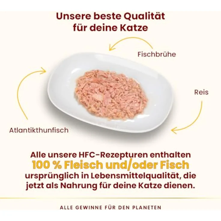 Almo Nature HFC Natural - Nassfutter für ausgewachsene Katzen - Atlantischer Thunfisch, 100 % natürlich, Monoprotein, 280g, 12er Pack – Bild 3