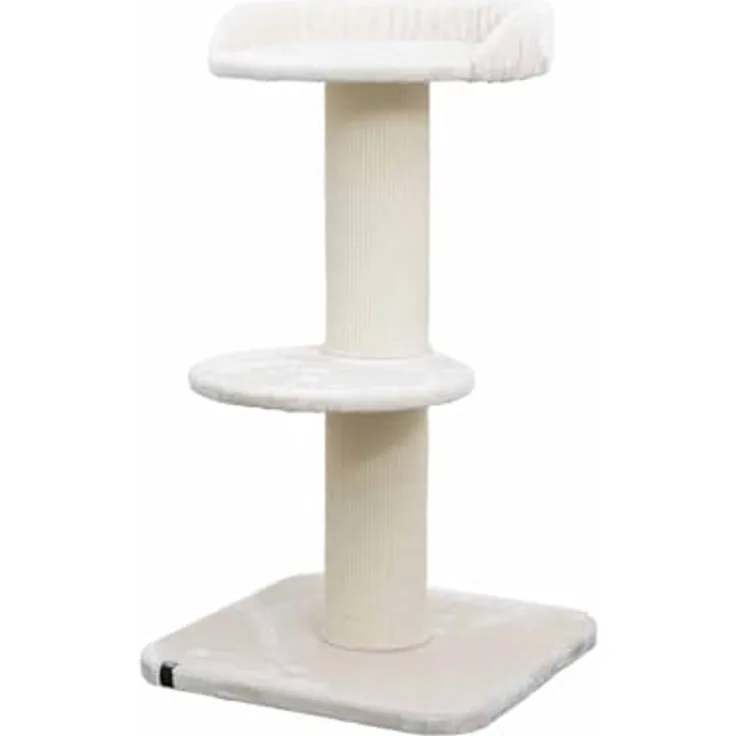 EBI Kratzbaum Mumbai, creme, mit Zwischenstufe, 122 cm hoch, aus strapazierfähigem Sisalteppich