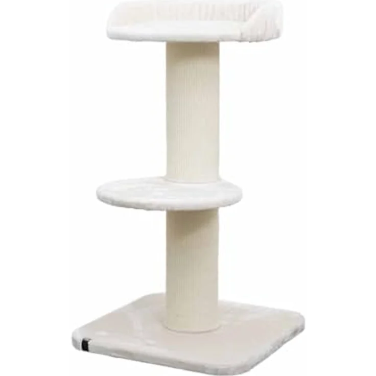 EBI Kratzbaum Mumbai, creme, mit Zwischenstufe, 122 cm hoch, aus strapazierfähigem Sisalteppich – Bild 1
