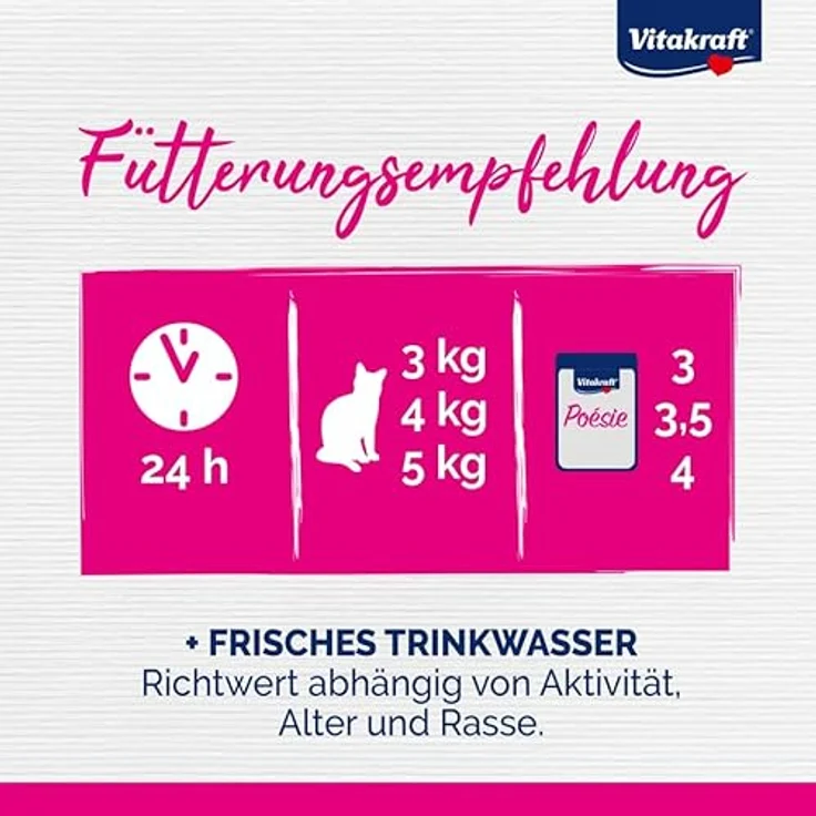 Vitakraft Poésie Délice, Nassfutter Katze in Sauce, mit wertvollem Herz, ohne Zucker und Getreide, 85g – Bild 5