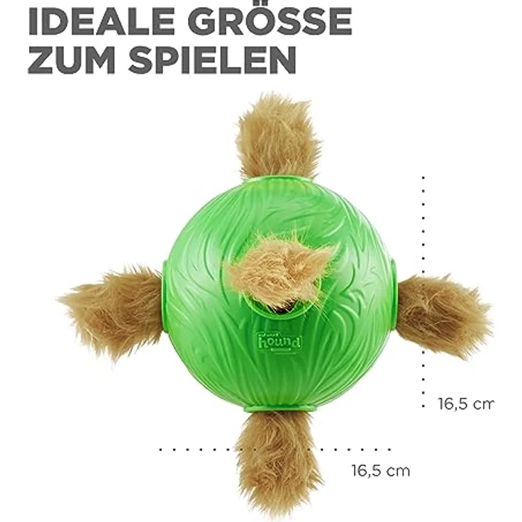 Nina Ottosson Dog Snuffle N' Treat Ball, Intelligenzspielzeug mit 6 Plüsch-Streifenhörnchen für Hunde, fördert mentale Stimulation und Nasenarbeit – Bild 5