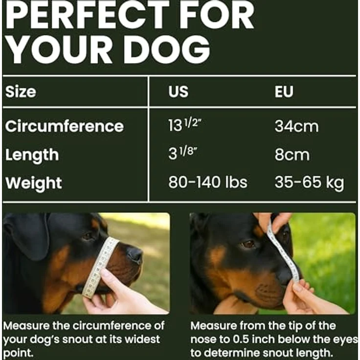 BRONZEDOG Hundemaulkorb, Verstellbar, Robuster PVC/Metalldrahtkorb für Große Hunde, Atmungsaktiv, Ergonomisch, Edelstahl – Bild 2