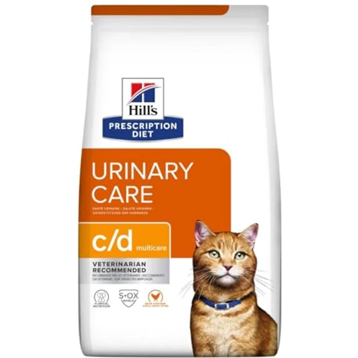 Hill's HPD Feline C/D, Katzen-Trockenfutter mit Hühnchen, 8 kg – Bild 2