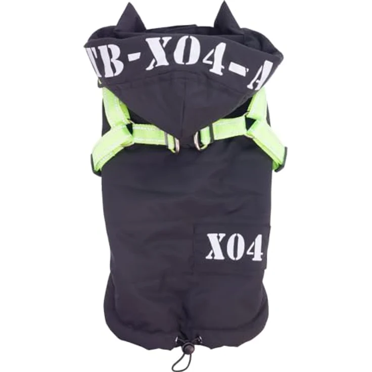Nobby Hundemantel X04 2 in 1 schwarz, wasser- und windabweisend, reflektierend – Bild 2