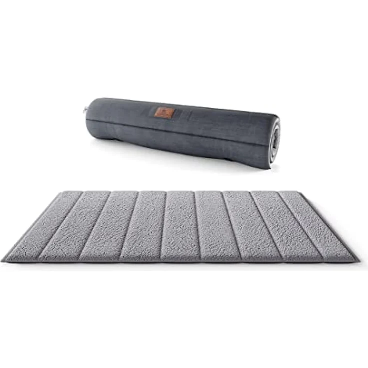 Knuffelwuff Linea Travel Tragbare Velours-Reisematte XXXL 130 x 90 cm - Robuste, kratzfeste Hundematte für große, mittlere und kleine Hunde - Waschbar bei 30°, ideal für Zuhause und unterwegs – Bild 1