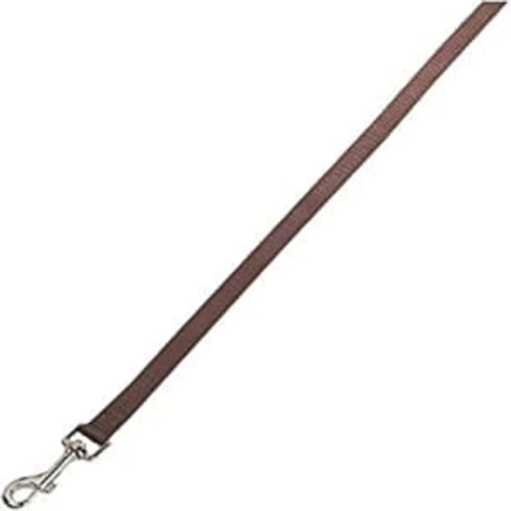 Nobby Führleine Classic, braun, 200 cm lang, 25 mm breit, hochwertige Materialien, flexibel und langlebig – Bild 2