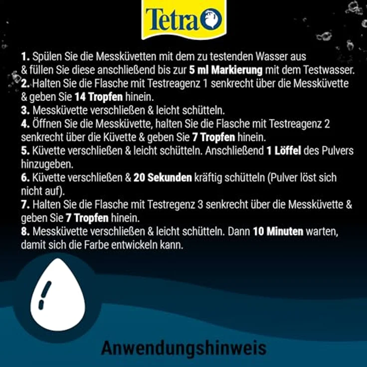 Tetra Aquarium-Wassertester Nitrat-Test, für Süß- und Meerwasseraquarien, hohe Reichweite, gute Langzeitstabilität – Bild 5