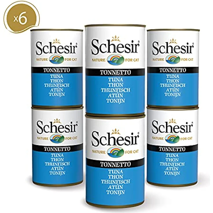 Schesir Adult Thunfisch, Katzenfutter in 6x140g Dosen, 100% natürliche Inhaltsstoffe, cruelty free, ohne Konservierungsstoffe – Bild 3